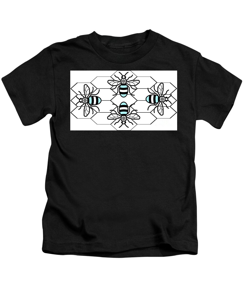Manchester Kids T-Shirt featuring the photograph Manchester City Bees by Pics By Tony