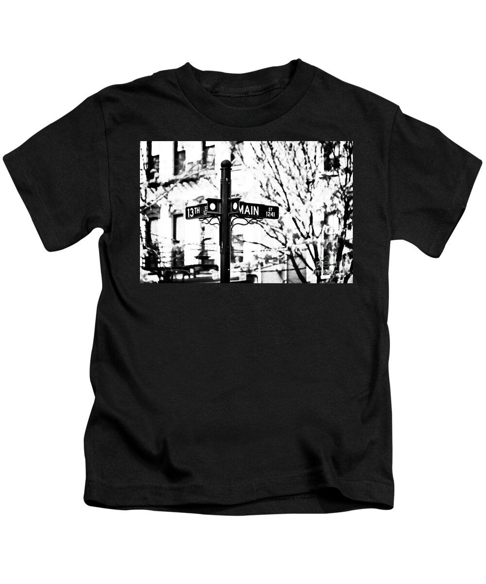 Cincinnati Kids T-Shirt featuring the photograph Meet Me at 13th and Main by Lenore Locken