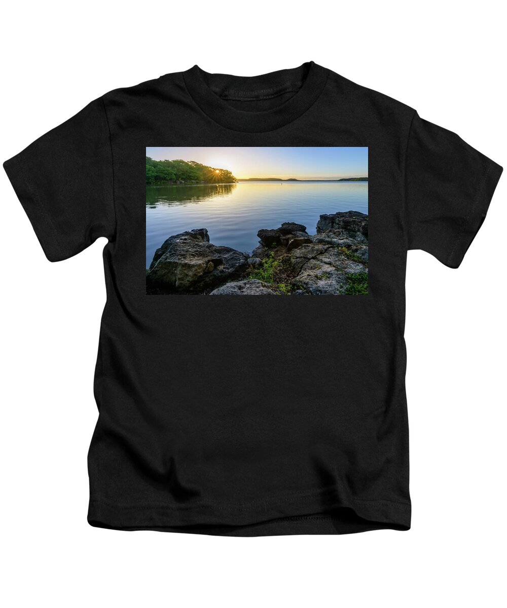 Hawthorn Bluff Kids T-Shirt featuring the photograph Morning Sunshine by Michael Scott