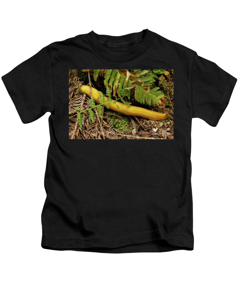 Slug Kids T-Shirt featuring the photograph Northern California Forest Floor Resident by Natural Focal Point Photography