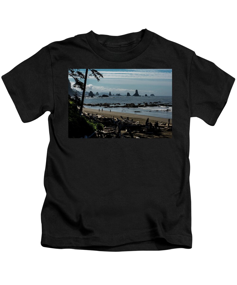 Beach Kids T-Shirt featuring the photograph Olympic National Park Third Beach by Julieta Belmont