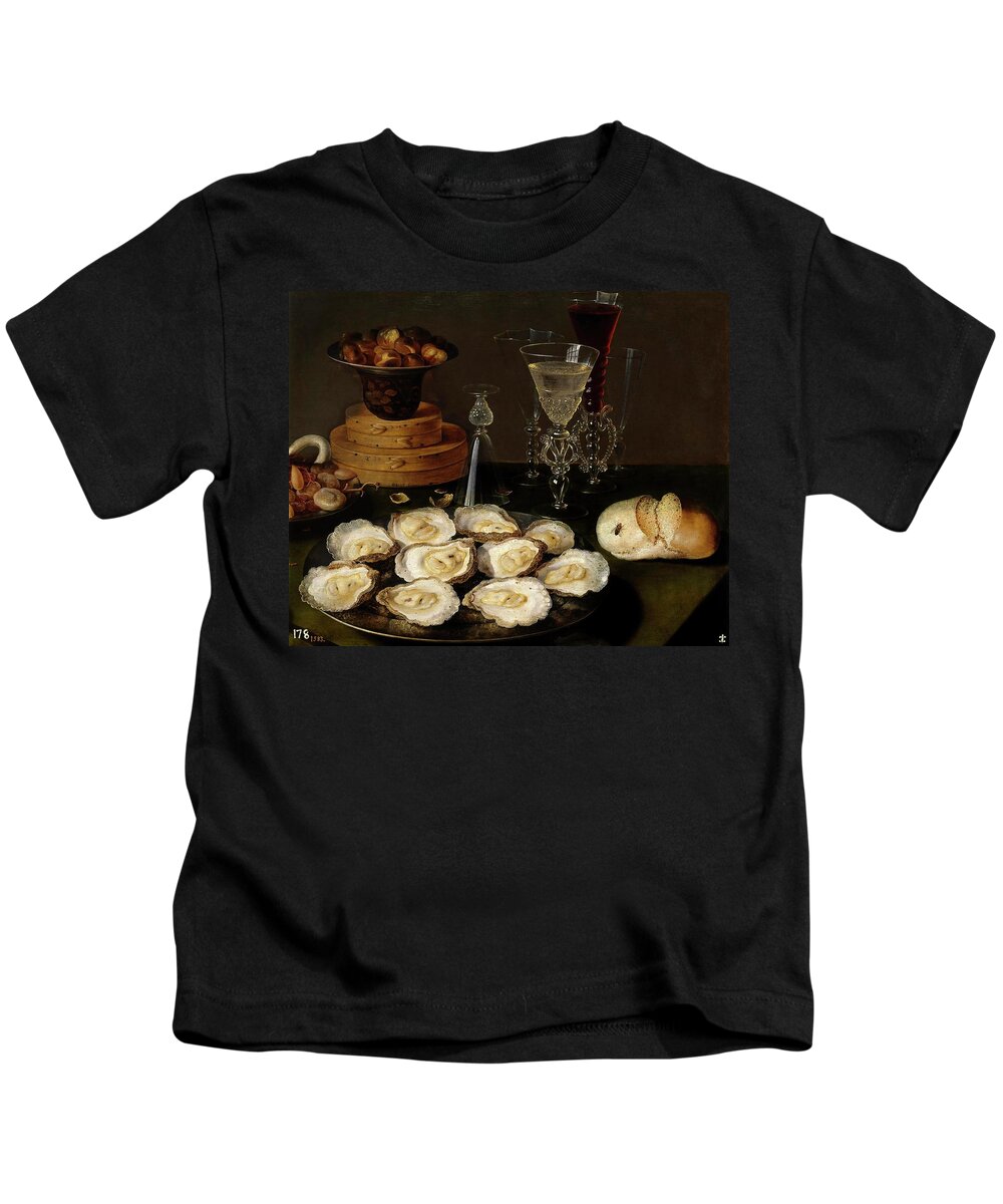 Osias Beert Kids T-Shirt featuring the painting Osias Beert / 'Still Life', Early 17th century, Flemish School, Oil on panel, 43 cm x 54 cm, P01606. by Osias Beert The Elder -1580-1623-