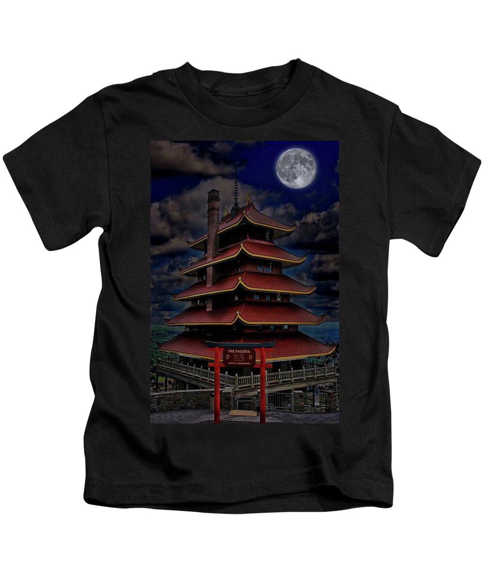 Pagoda Kids T-Shirt featuring the photograph Pagoda by DJ Florek