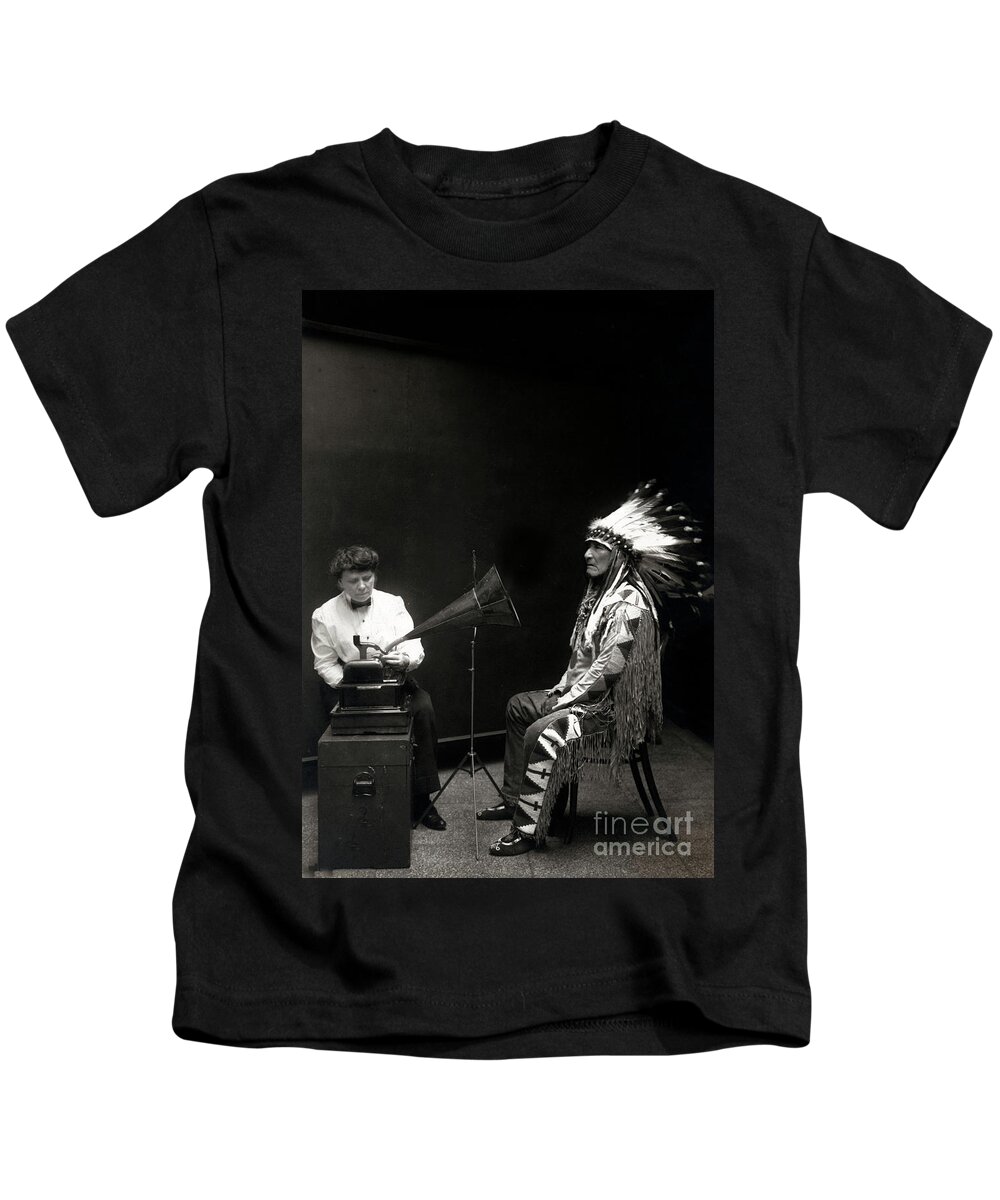 Indian Kids T-Shirt featuring the photograph Piegan Indian Mountain Chief by Carlos Diaz