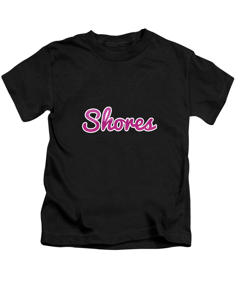 Shores Kids T-Shirt featuring the digital art Shores #Shores by TintoDesigns