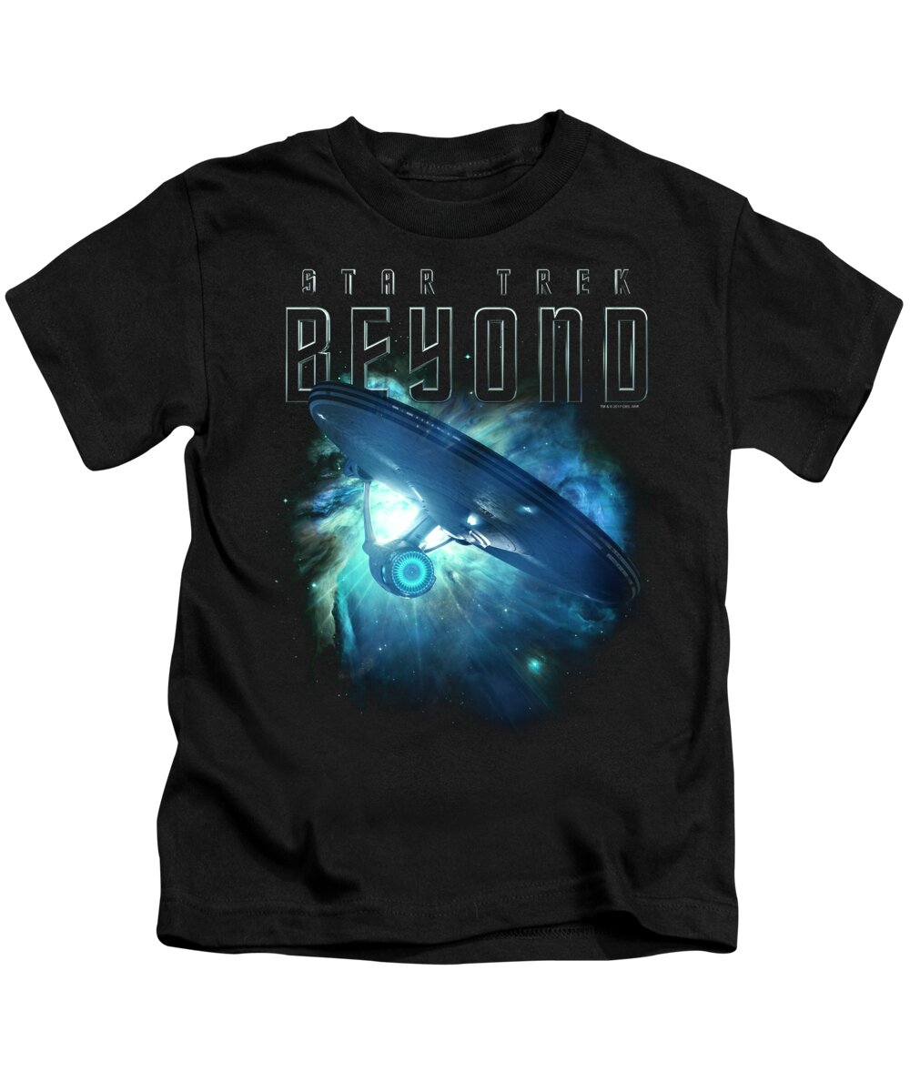  Kids T-Shirt featuring the digital art Star Trek Beyond - Voyage by Brand A