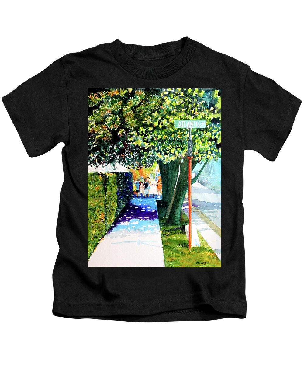 Summer Kids T-Shirt featuring the painting The Boys of Summer by Phyllis London