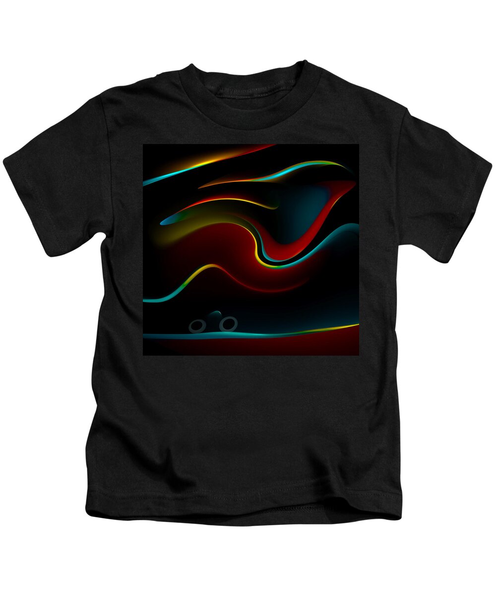 Ride Kids T-Shirt featuring the digital art The Ride by Danielle R T Haney