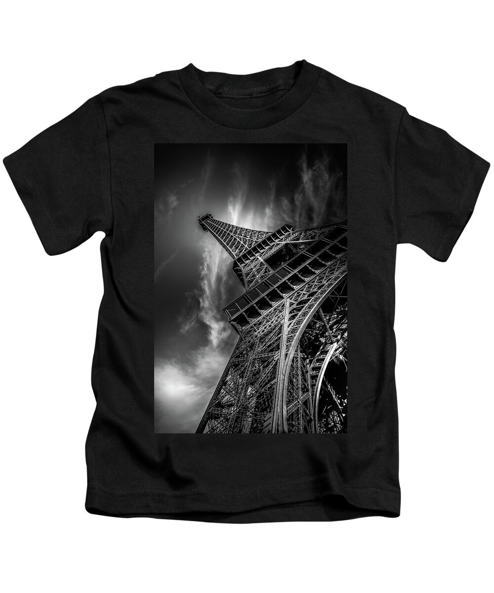 Eiffel Tower Kids T-Shirt featuring the photograph The Tower by S J Bryant