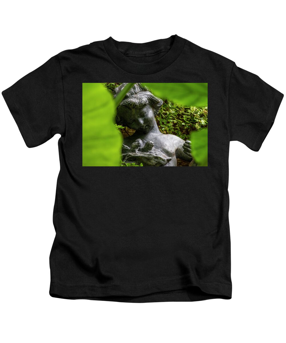 Photo Kids T-Shirt featuring the photograph Through the leaves by Jason Hughes