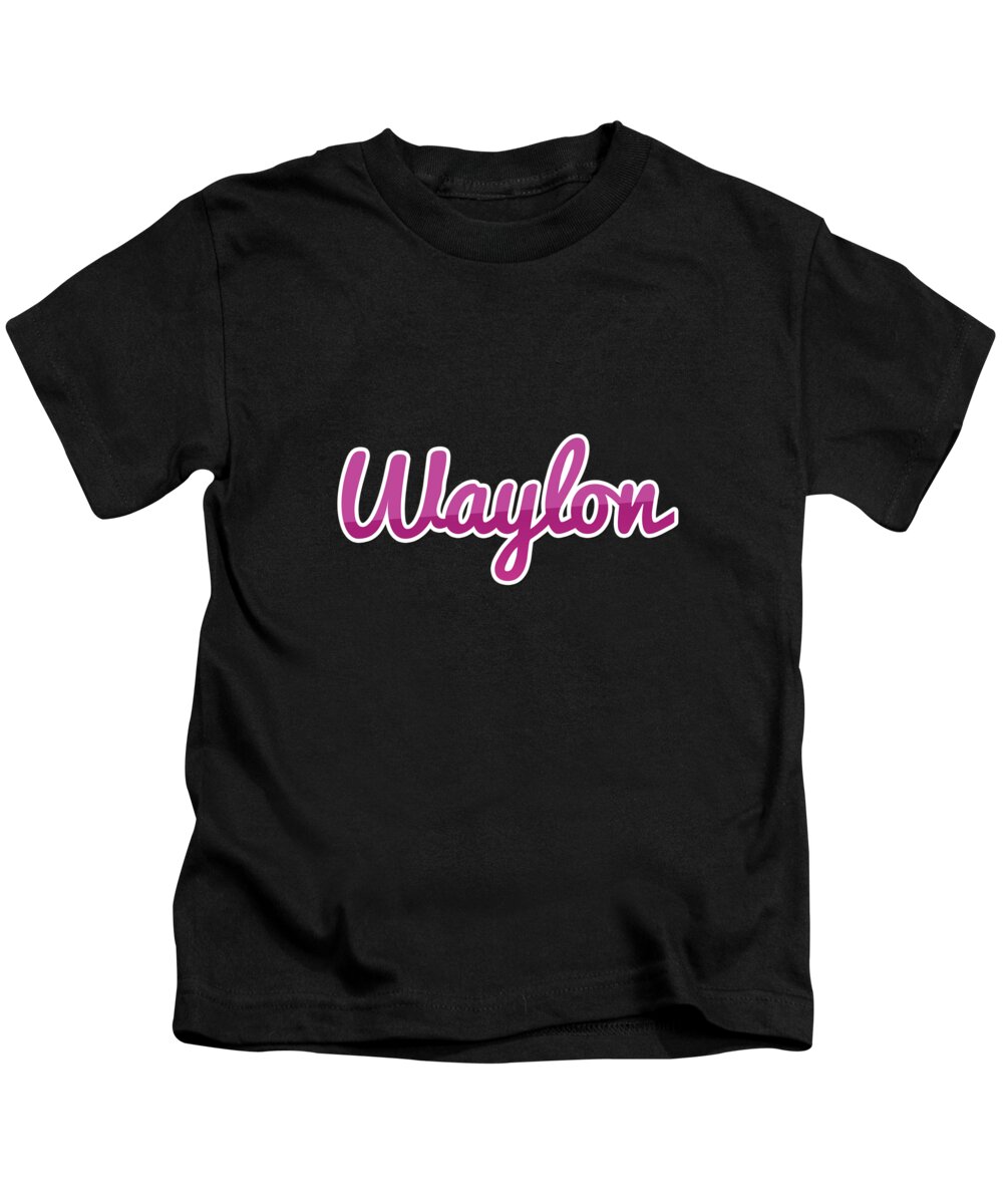 Waylon Kids T-Shirt featuring the digital art Waylon #Waylon by TintoDesigns