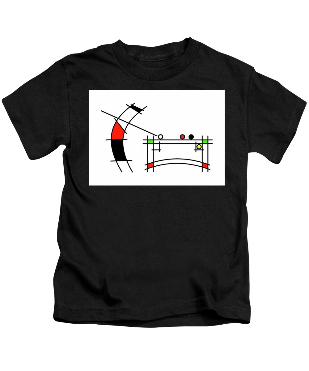 Snooker Kids T-Shirt featuring the digital art Biliard n by Pal Szeplaky
