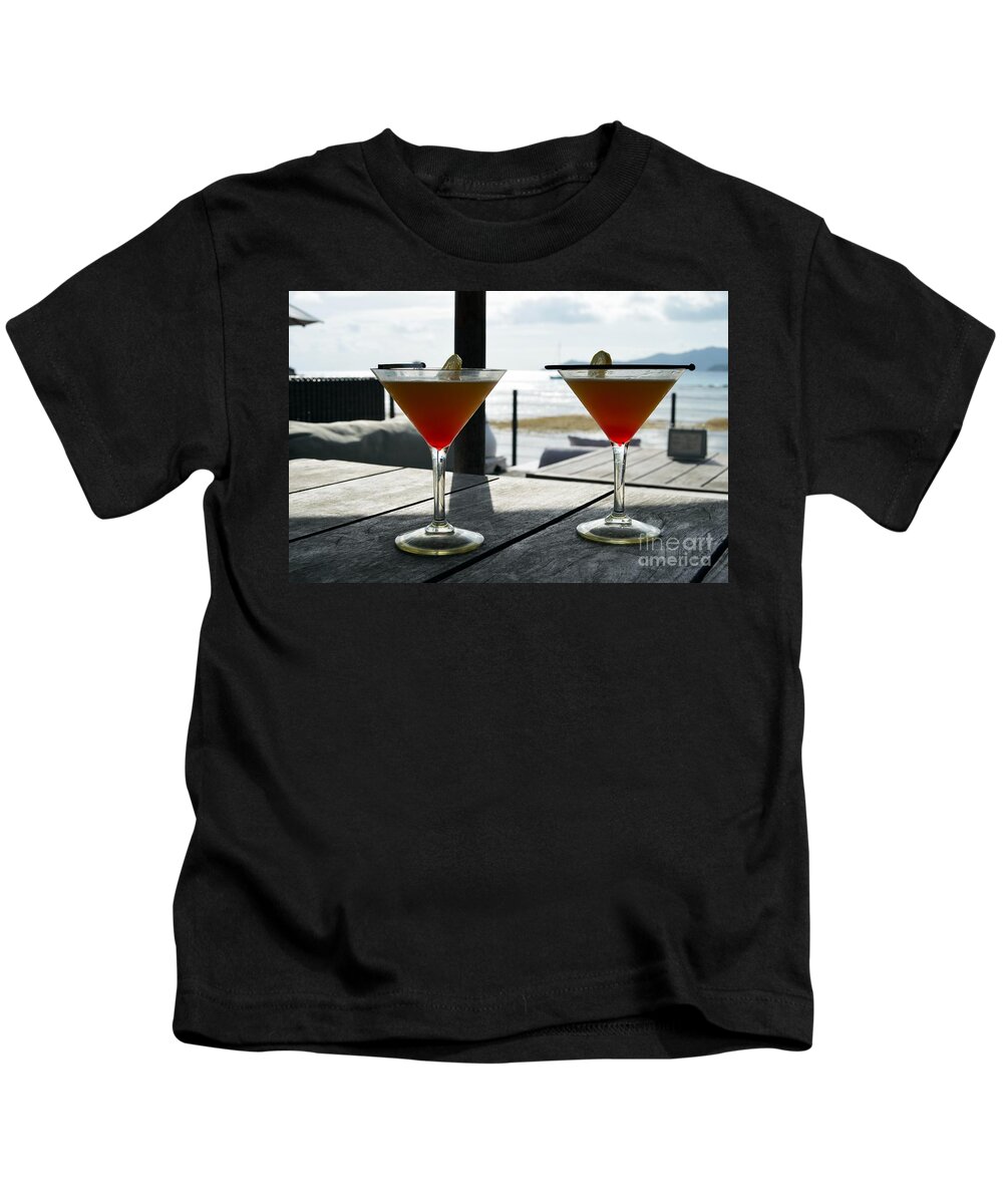 Cocktails Kids T-Shirt featuring the photograph Cocktails #1 by Thomas Schroeder