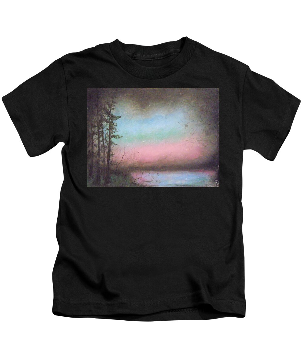 Woods Kids T-Shirt featuring the painting Enchanted Woods by Jen Shearer