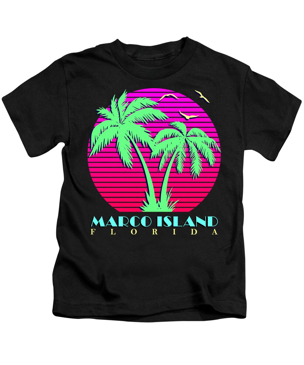 Classic Kids T-Shirt featuring the digital art Marco Island by Filip Schpindel