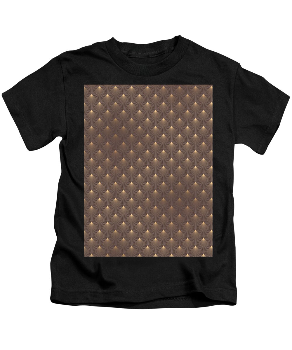 Connection Kids T-Shirt featuring the digital art Geometric Pattern Shapes Symbols Geometry #128 by Mister Tee