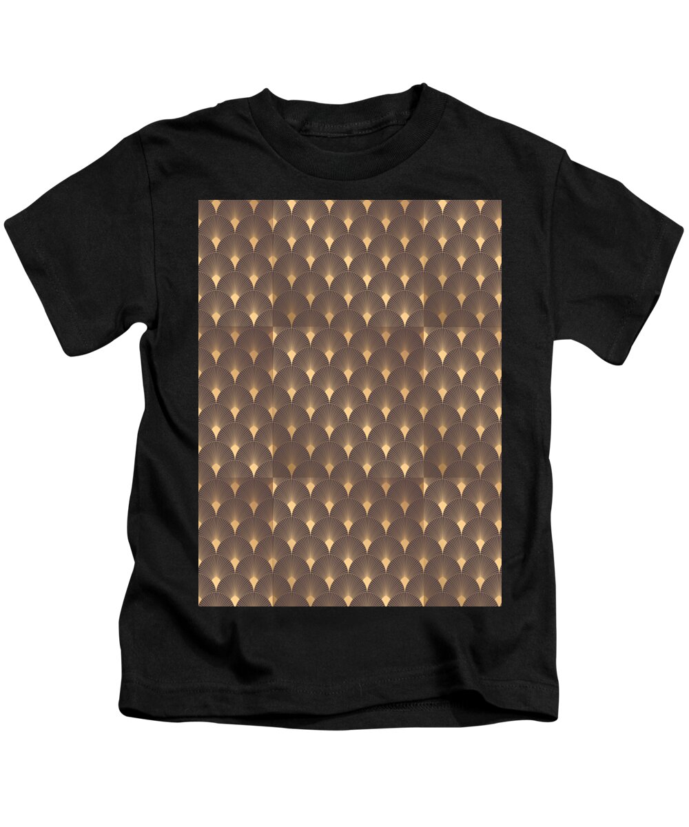 Connection Kids T-Shirt featuring the digital art Geometric Pattern Shapes Symbols Geometry #131 by Mister Tee