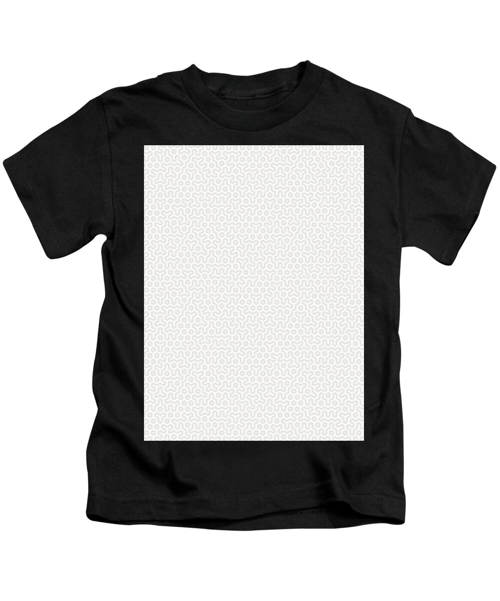 Connection Kids T-Shirt featuring the digital art Geometric Pattern Shapes Symbols Geometry #19 by Mister Tee