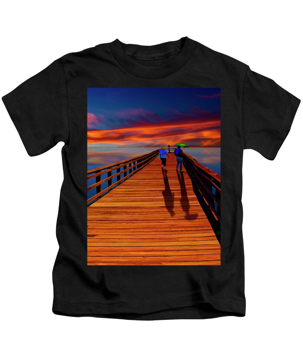 Photography Kids T-Shirt featuring the photograph Old Friends #2 by Paul Wear