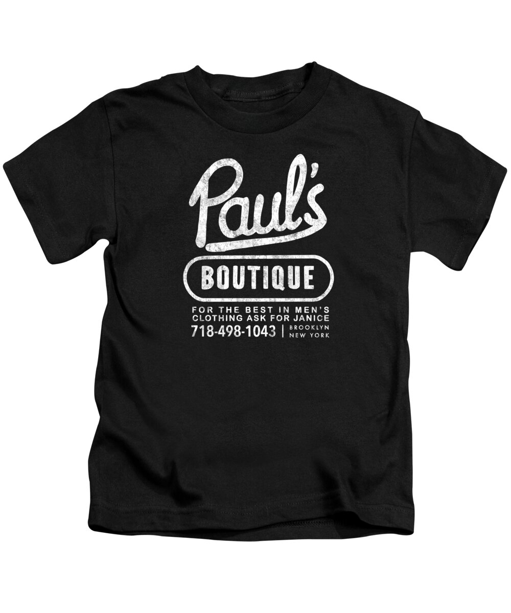 Pauls Boutique Kids T-Shirt featuring the drawing Paul's Boutique #2 by Stephen Zehner