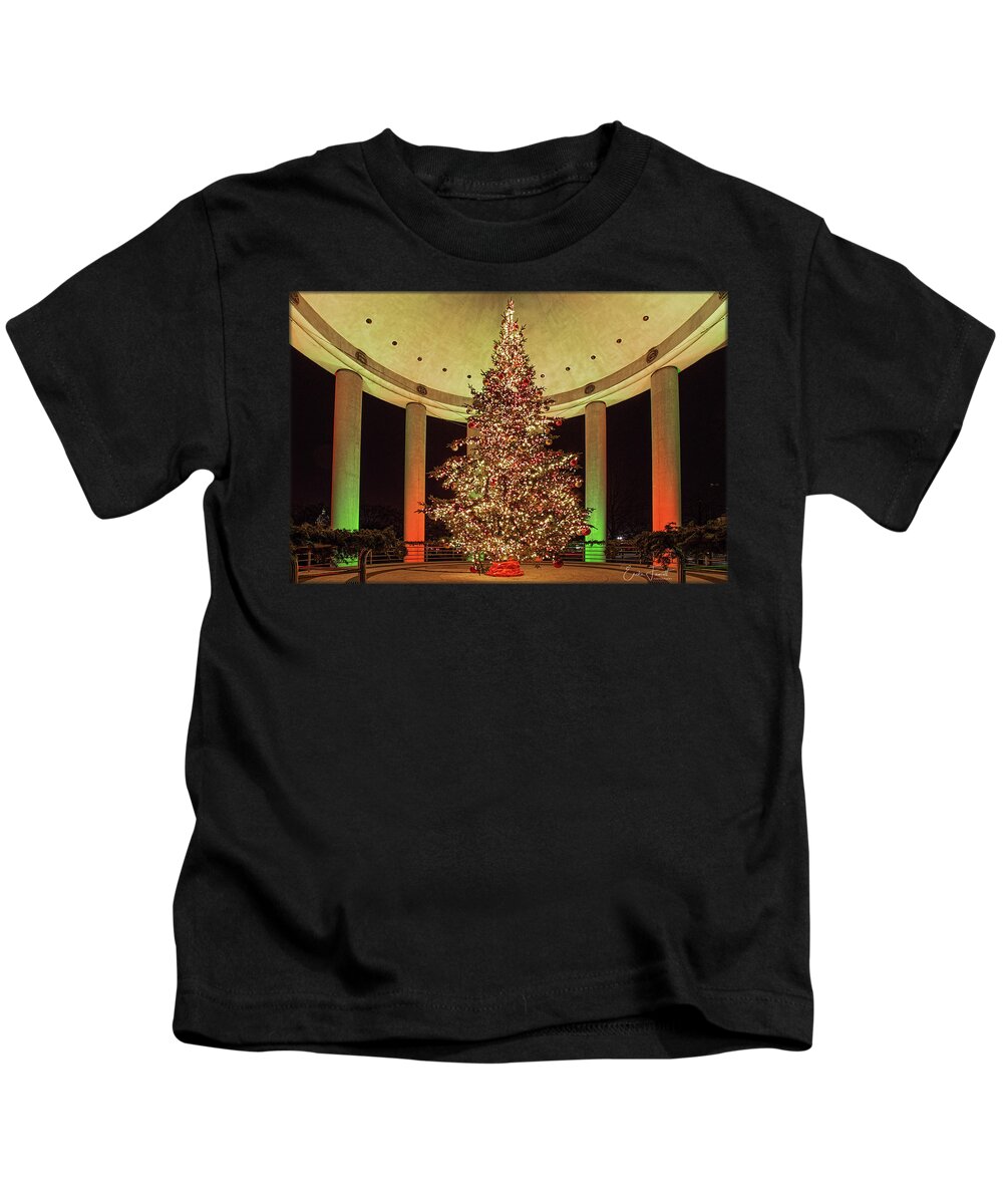 Christmas Kids T-Shirt featuring the photograph 2019 Canadian Christmas by Erika Fawcett