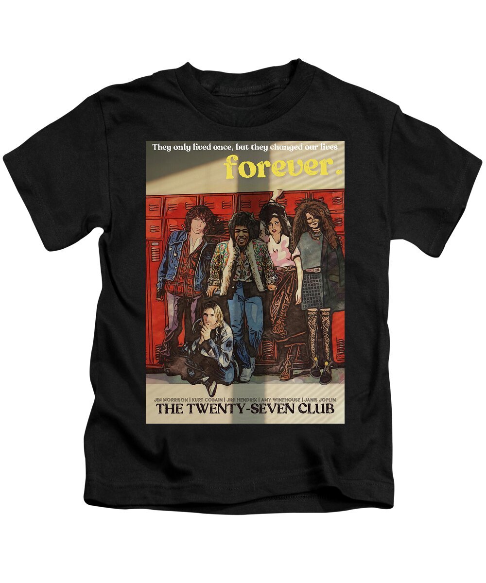 27 Club Kids T-Shirt featuring the digital art 27 club Issue No. 1970 by Christina Rick