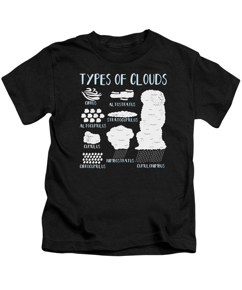 Meteorologist Kids T-Shirt featuring the digital art Meteorologist Forecasting Weather Clouds #3 by Toms Tee Store