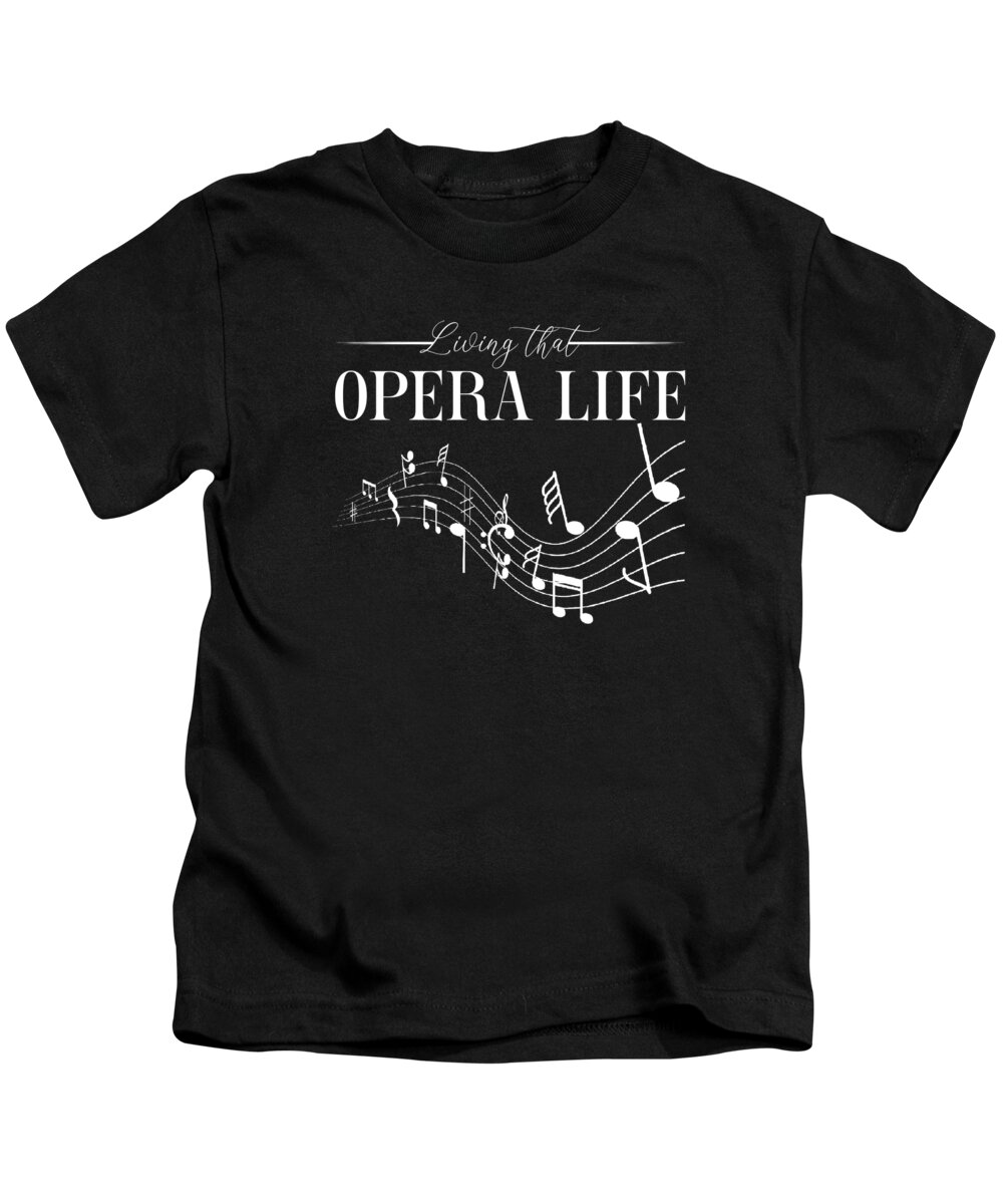 Opera Singer Kids T-Shirt featuring the digital art Opera Singer Vocalist Life Choir Show #6 by Toms Tee Store