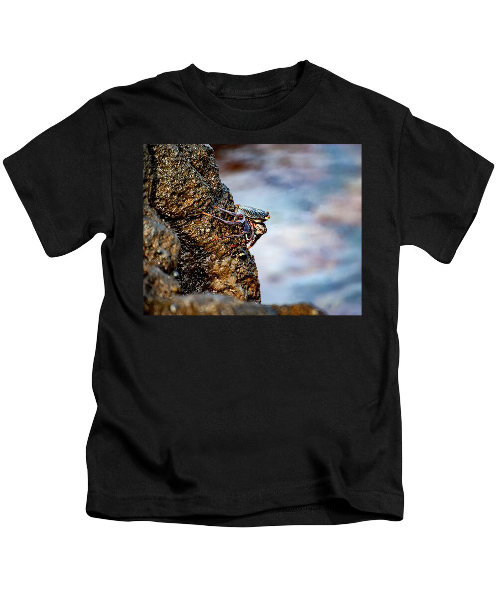 Hawaii Kids T-Shirt featuring the photograph 'A'ama by Anthony Jones