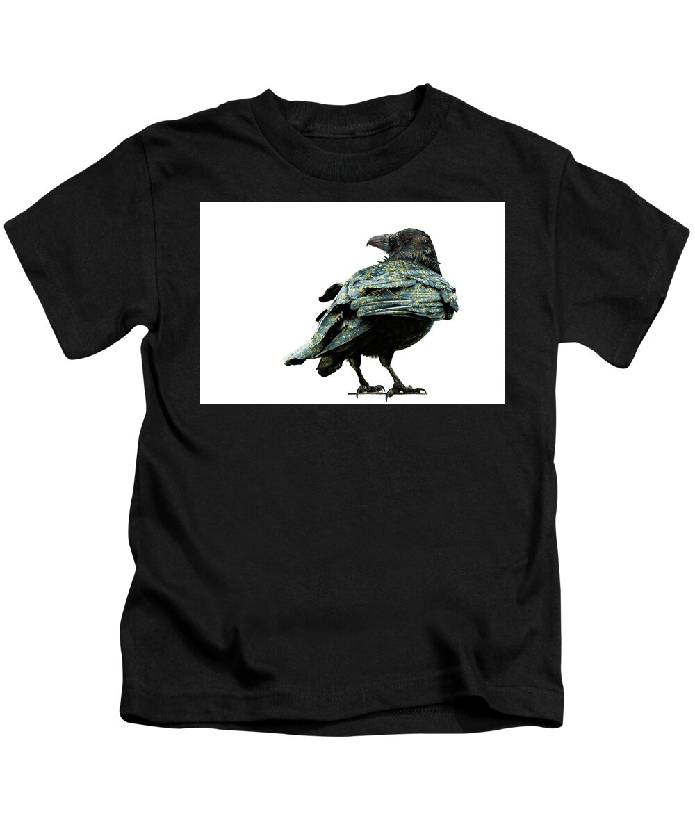 Raven Kids T-Shirt featuring the photograph All That by Mary Hone