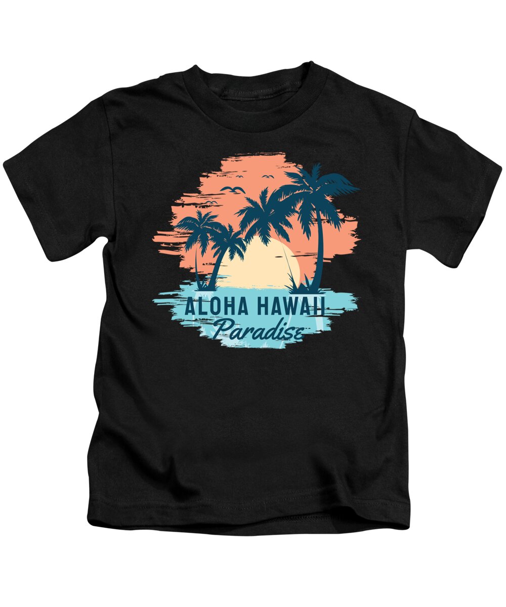 Aloha Hawaii Kids T-Shirt by T H - Pixels