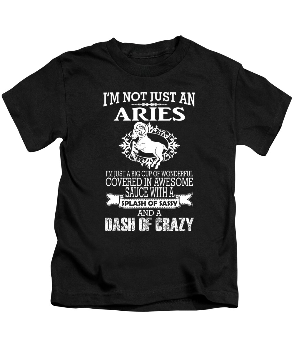 Ram Kids T-Shirt featuring the digital art Aries by Jacob Zelazny