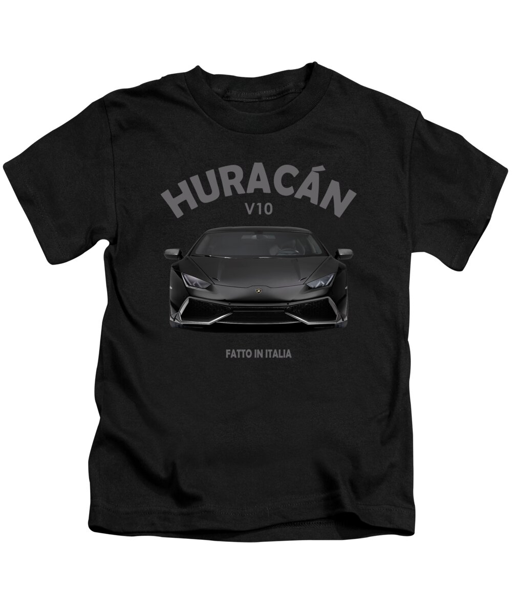 Lamborghini Huracan Kids T-Shirt featuring the photograph The Huracan by Mark Rogan