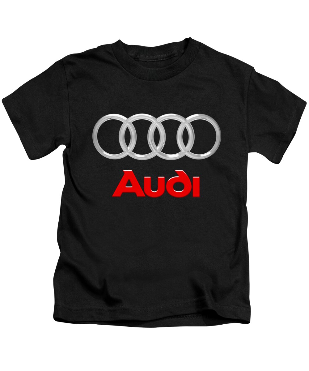 Audi Logo Badge Kids T-Shirt by Cynthia Ryan - Fine Art America