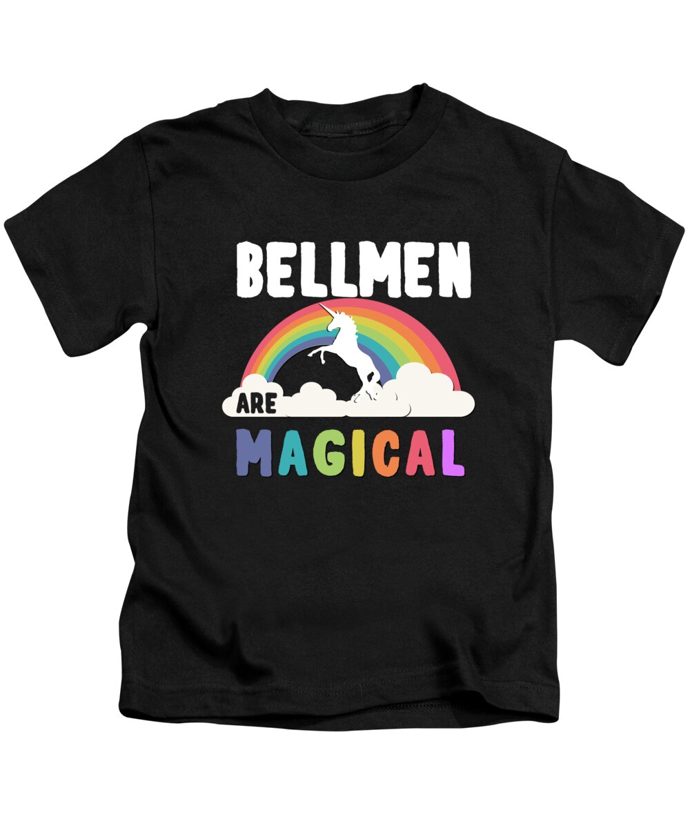 Funny Kids T-Shirt featuring the digital art Bellmen Are Magical by Flippin Sweet Gear