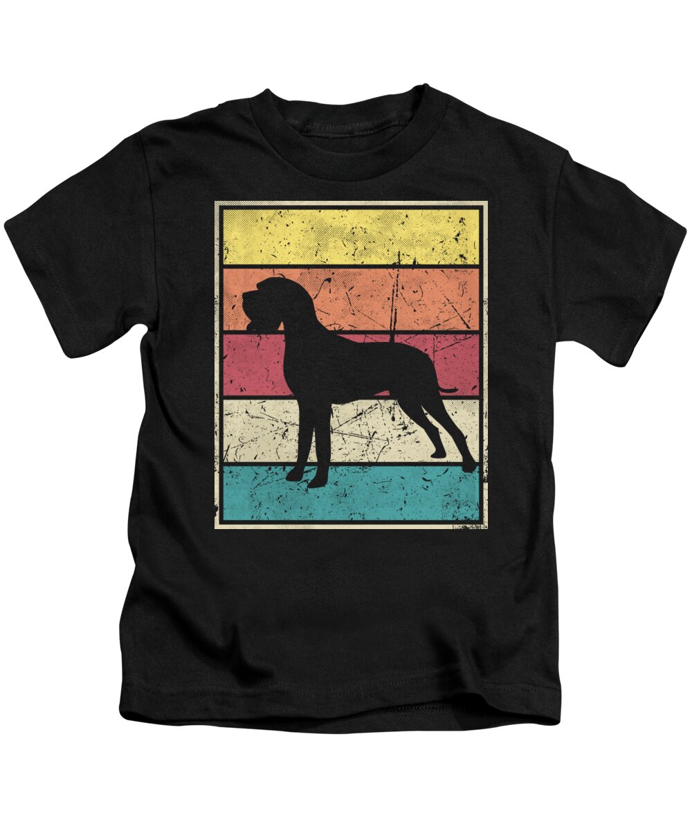 Bloodhound Kids T-Shirt featuring the digital art Bloodhound Retro Vintage classic by Filip Schpindel