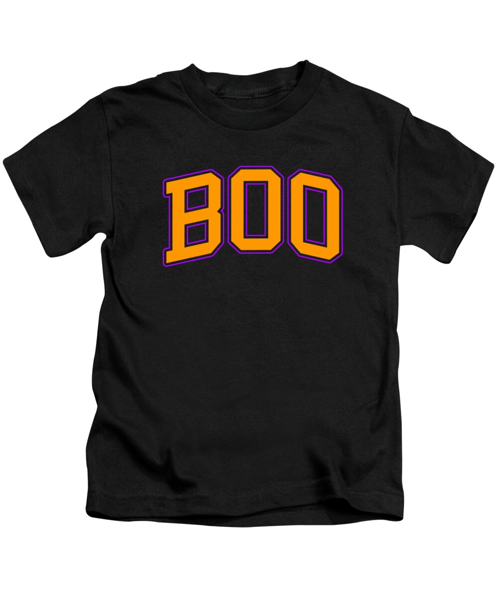 Halloween Kids T-Shirt featuring the digital art Boo Halloween by Flippin Sweet Gear
