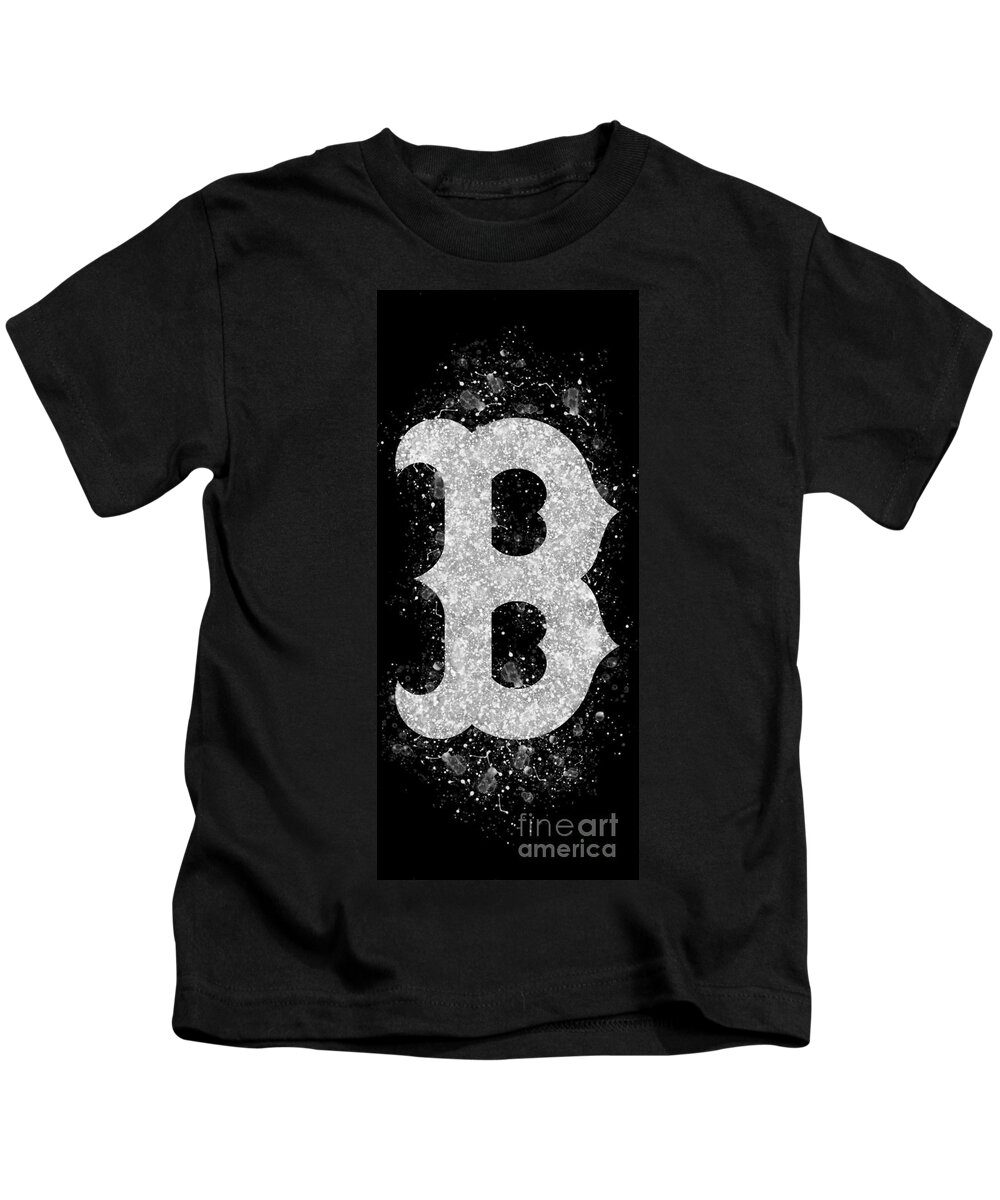 Boston Red Sox Baseball Logo BW Kids T-Shirt by Stefano Senise - Fine Art  America