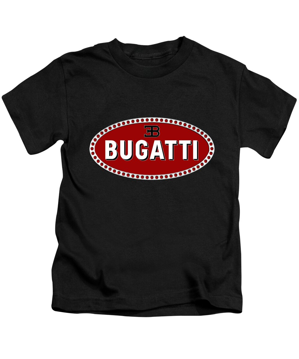 Bugatti Emblem Kids T-Shirt by Cynthia Ryan - Pixels