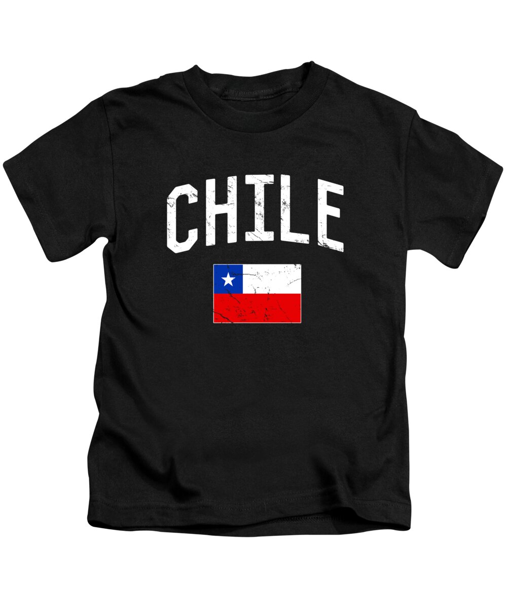 Funny Kids T-Shirt featuring the digital art Chile Flag by Flippin Sweet Gear