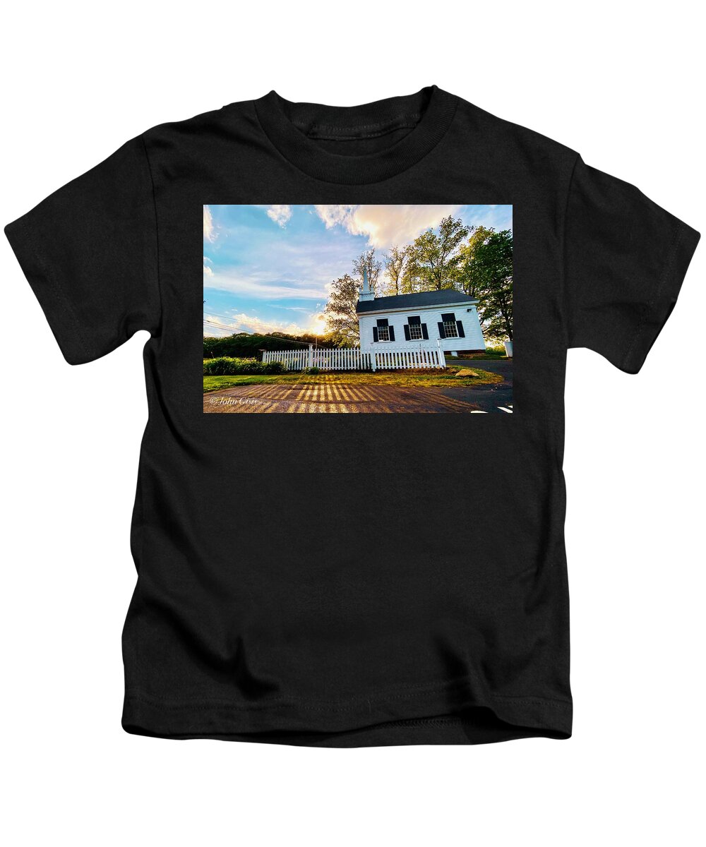  Kids T-Shirt featuring the photograph Church by John Gisis