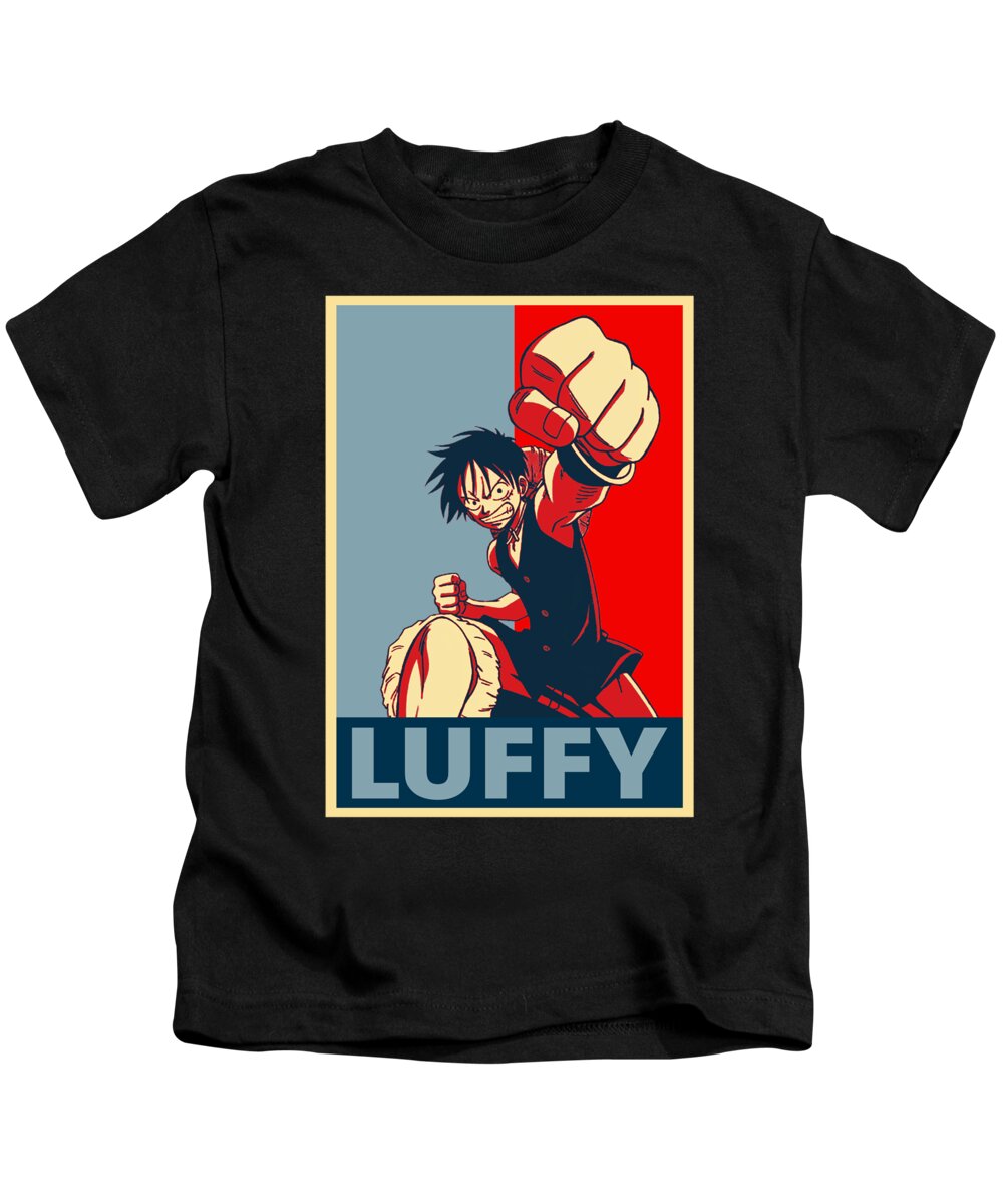 Classic Art Luffy One Piece Monkey Anime Gifts Idea Kids T-Shirt by Lotus  Leafal - Pixels
