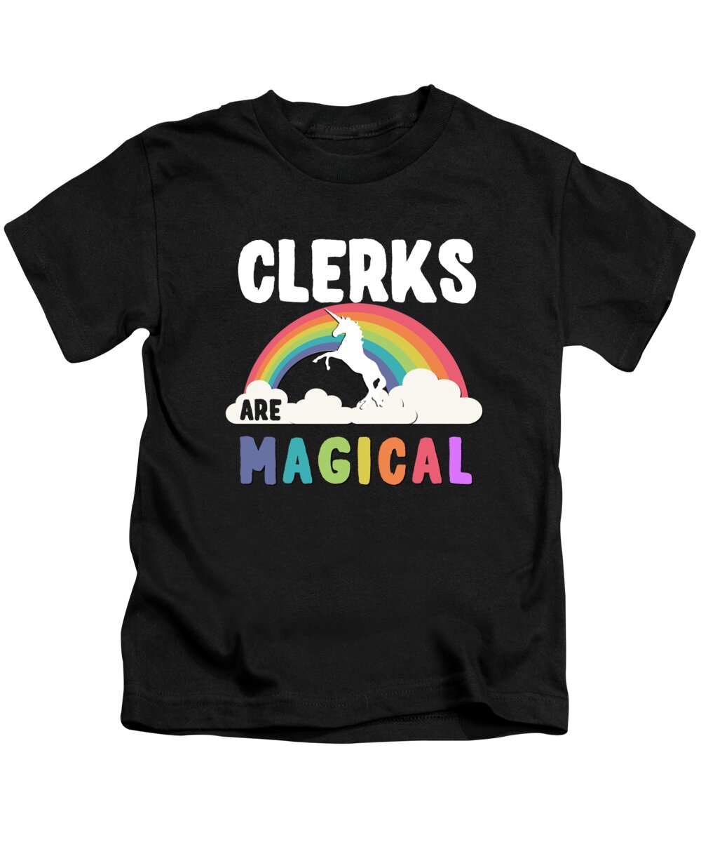 Funny Kids T-Shirt featuring the digital art Clerks Are Magical by Flippin Sweet Gear