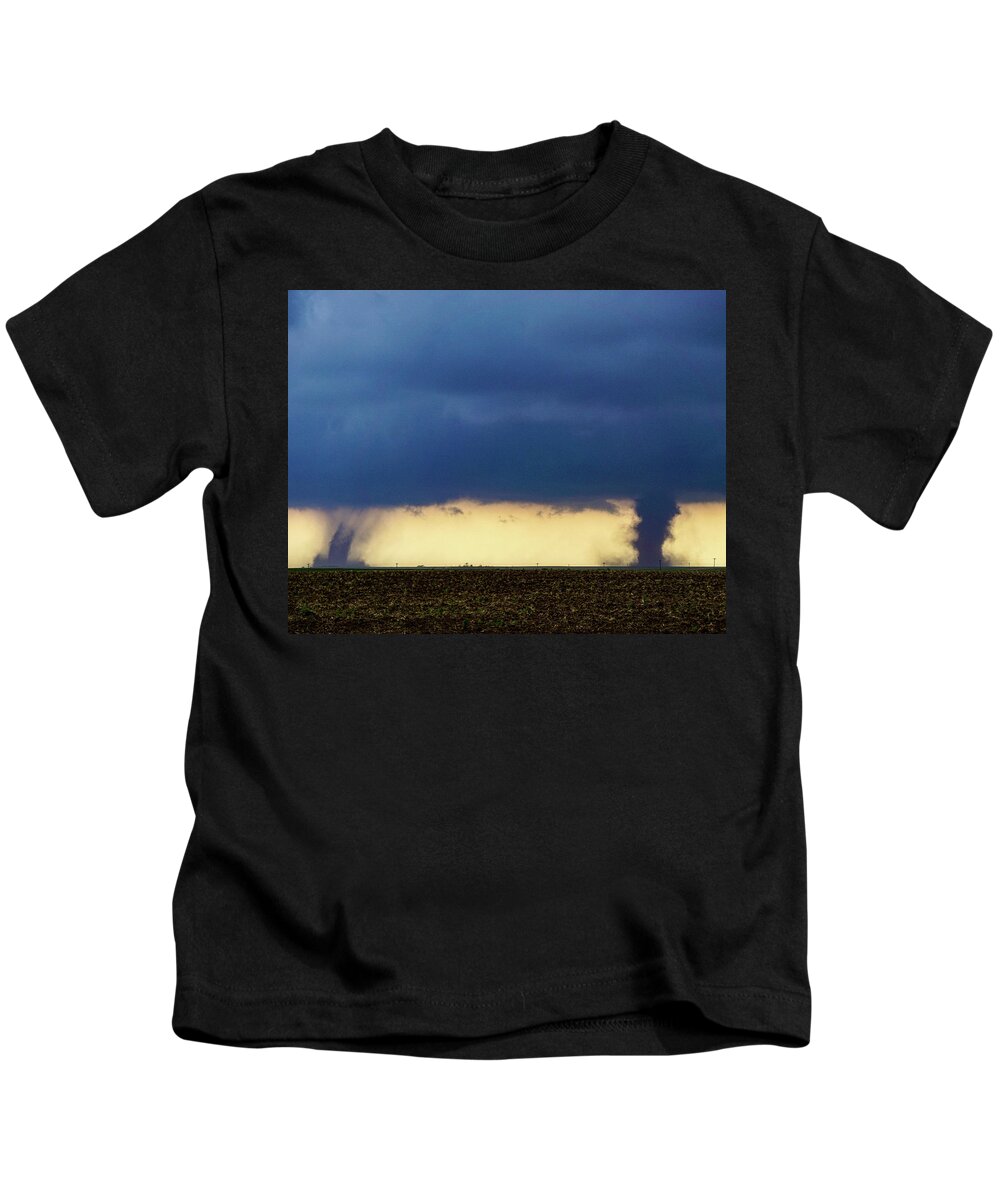 Tornado Kids T-Shirt featuring the photograph Colorado Tornadoes by Ed Sweeney