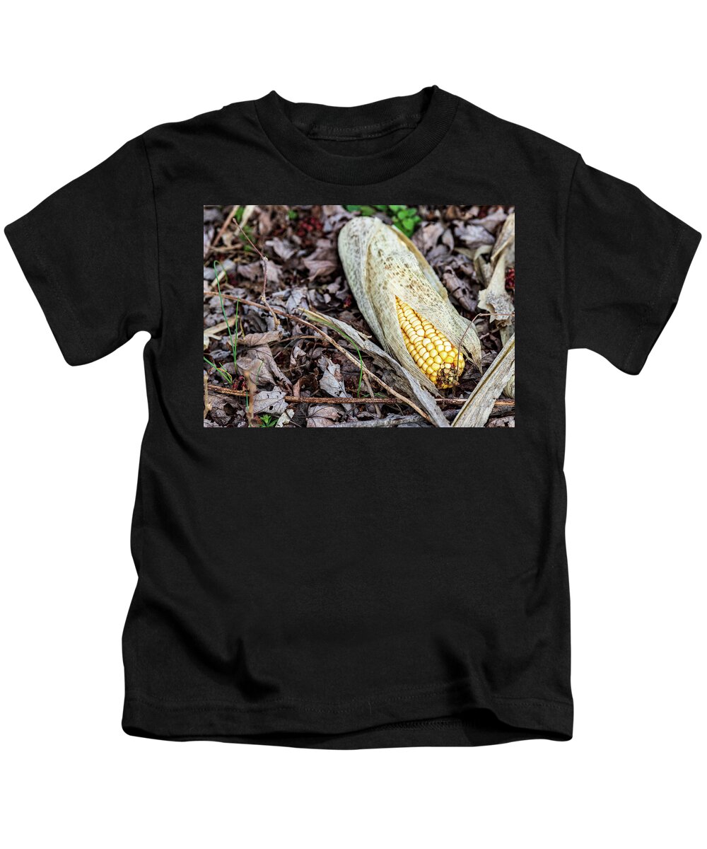 Corn Kids T-Shirt featuring the photograph Corn on the Grounds by Amelia Pearn