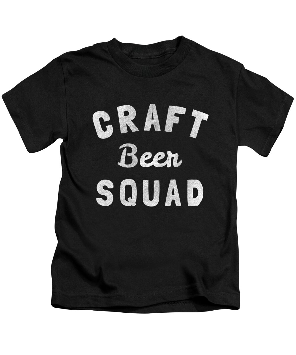 Funny Kids T-Shirt featuring the digital art Craft Beer Squad by Flippin Sweet Gear