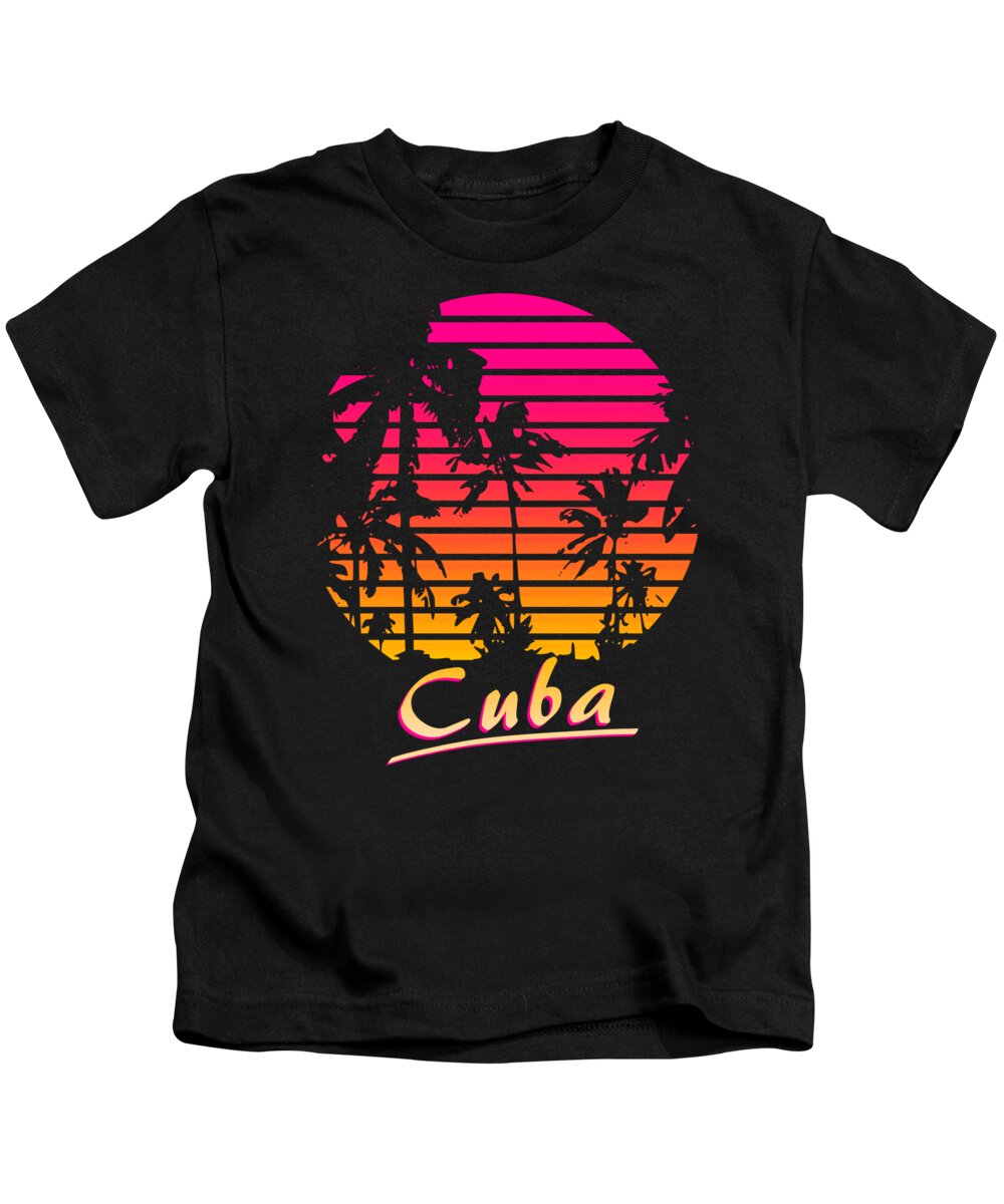Cuba Kids T-Shirt featuring the digital art Cuba by Filip Schpindel