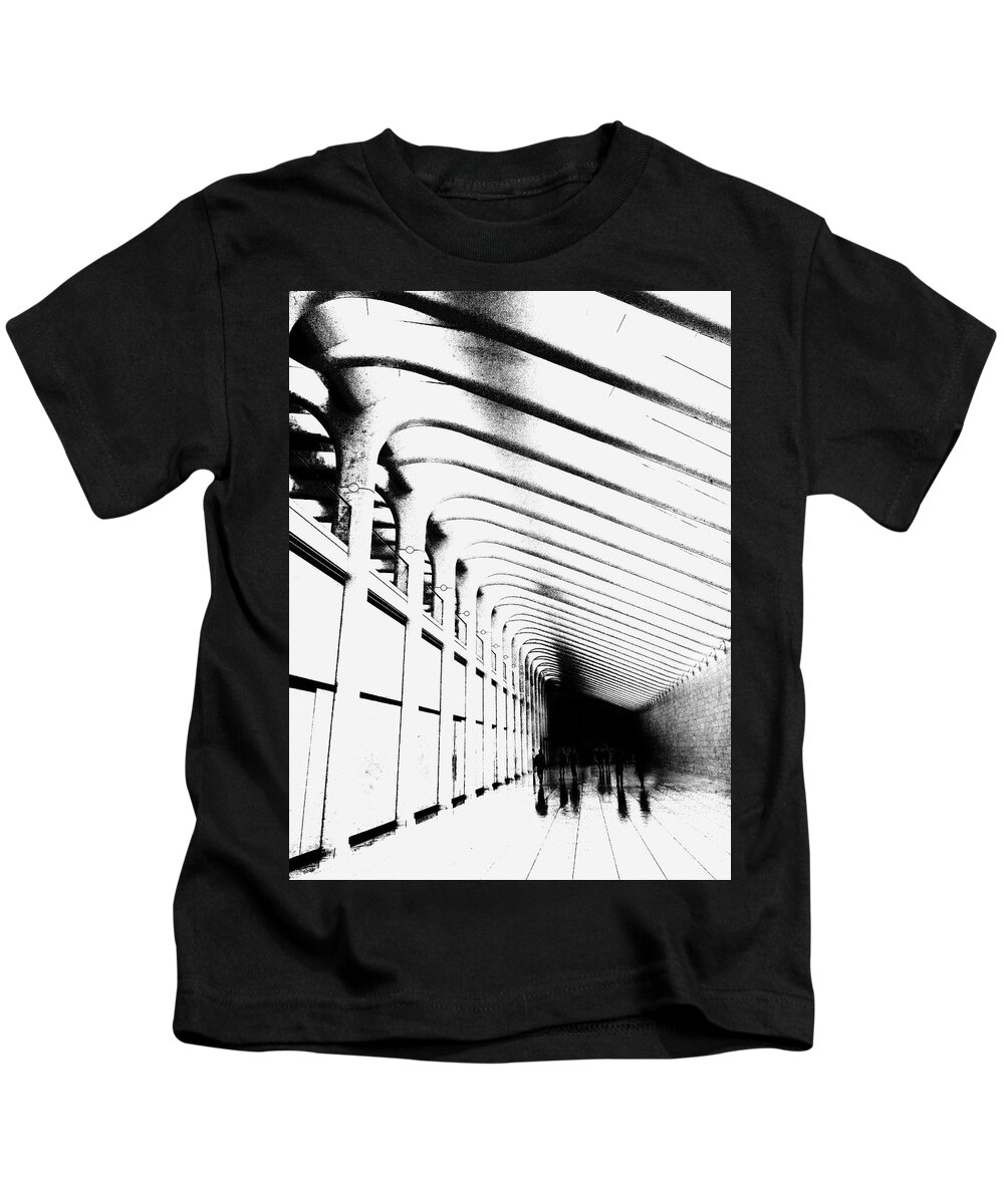Commute Kids T-Shirt featuring the photograph Daily Commute by Alina Oswald