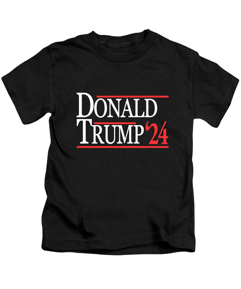 Conservative Kids T-Shirt featuring the digital art Donald Trump 2024 by Flippin Sweet Gear