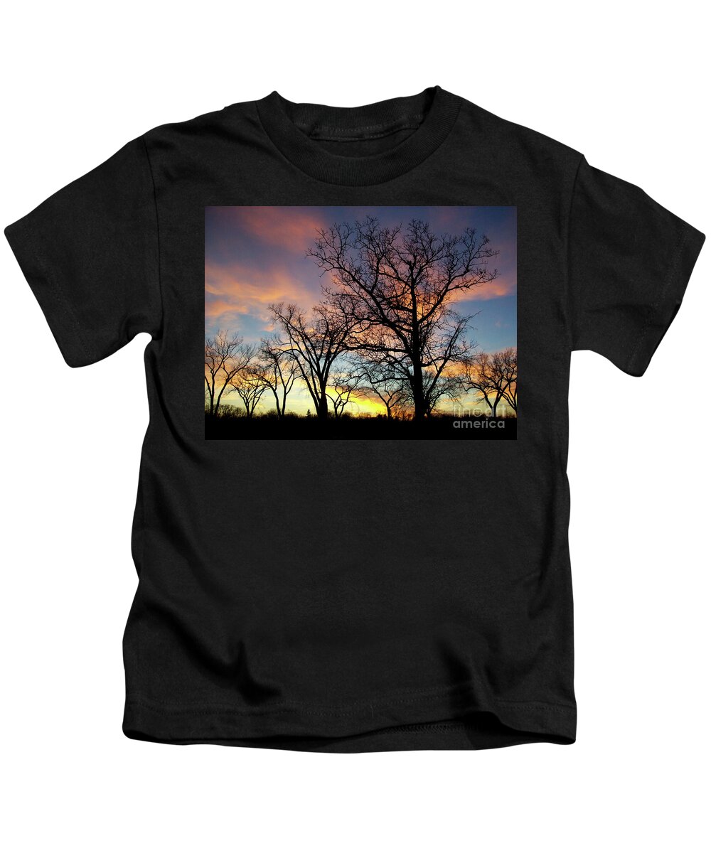Canada Kids T-Shirt featuring the photograph Dramatic Sky by Mary Mikawoz